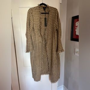 House of Harlow 1960 Size M Gold Full Length Jacket